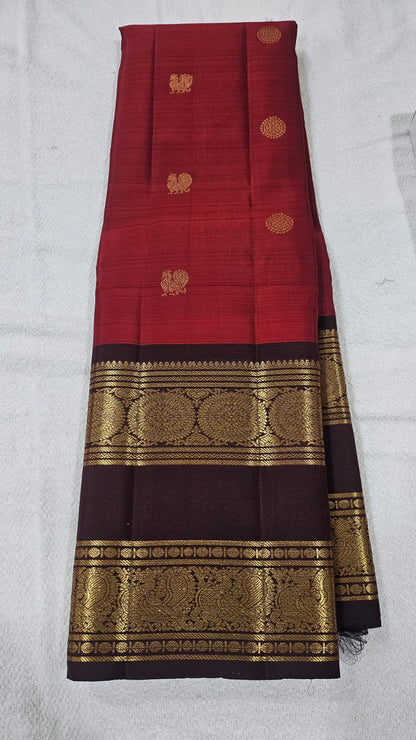 Bridal Kanjivaram Pure Silk-AM-KVS-RED-005