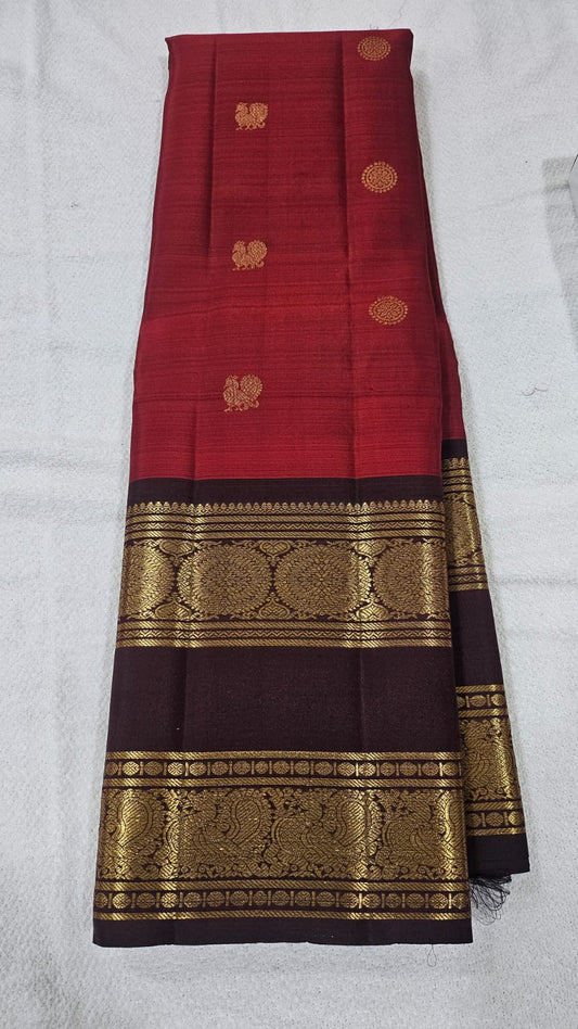 Bridal Kanjivaram Pure Silk-AM-KVS-RED-005