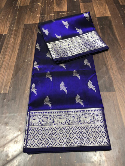 Pure Silk Saree-AM-PSS-PURPLE-002