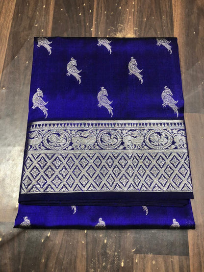 Pure Silk Saree-AM-PSS-PURPLE-002