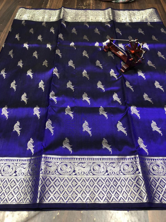 Pure Silk Saree-AM-PSS-PURPLE-002