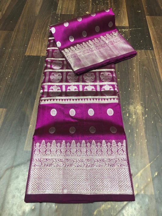 Venkatagiri Pure Pattu Saree-AM-VPPS-MEGENTA-001