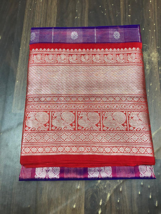 Venkatagiri Pure Pattu Saree-AM-VPPS-VOILET-004