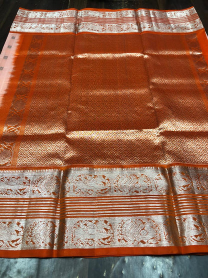 Venkatagiri Pure Pattu saree-AM-VPPS-PEACH-006