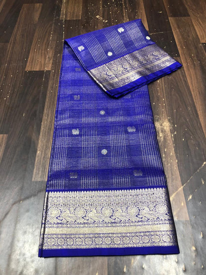 Venkatagiri Pure Pattu Saree-AM-VPPS-ROYAL BLUE-007