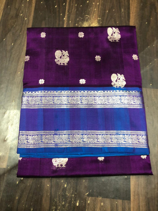 Venkatagiri Pure Pattu Saree-AM-VPPS-ROYAL PURPLE-008