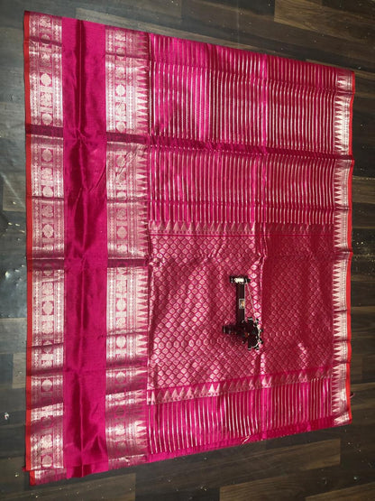 Kolam Pattu Saree-AM-KPS-MENGENTA PINK-011
