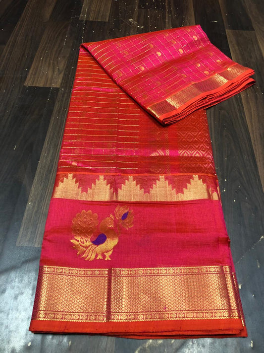 Kolam Pattu Saree-AM-KPS-PINK-012
