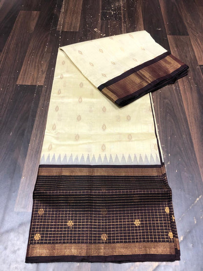 Kolam Pattu Saree-AM-KPS-CREAM-023