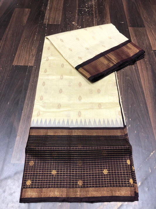 Kolam Pattu Saree-AM-KPS-CREAM-023