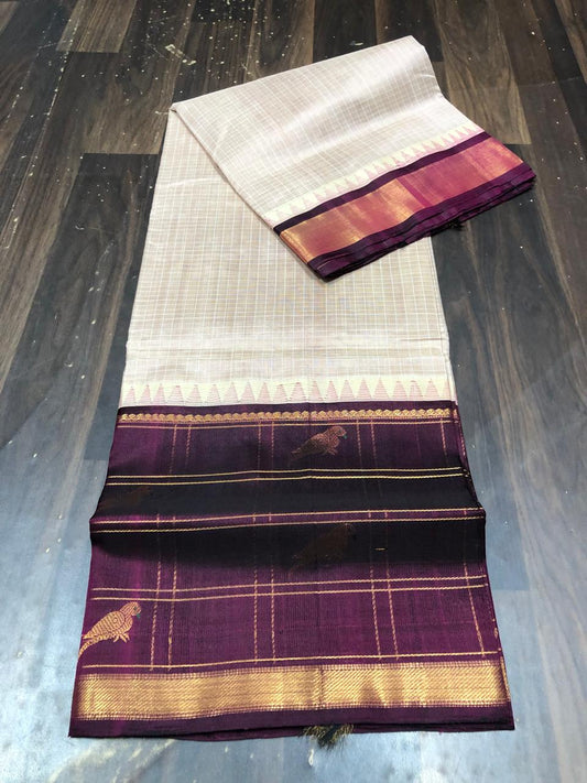 Kolam Pattu Saree-AM-KPS-WHITE-024