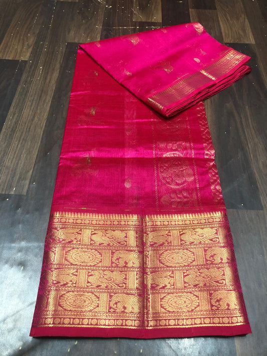 Kolam Pattu Saree-AM-KPS-PINK-002