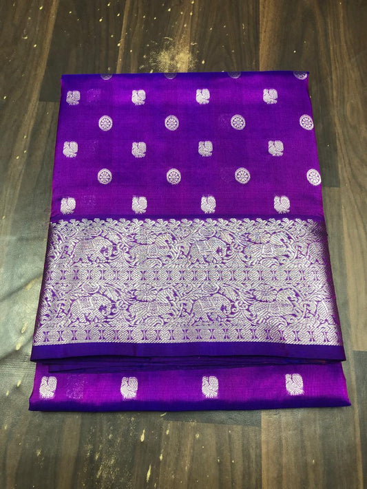 Venkatagiri Pure Pattu Saree-AM-VPPS-ROYAL PURPLE-015