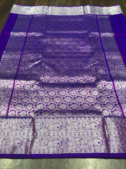 Venkatagiri Pure Pattu Saree-AM-VPPS-ROYAL PURPLE-015