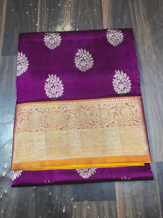 Venkatagiri Pure Pattu Saree-AM-VPPS-MAGESTIC PURPLE-017