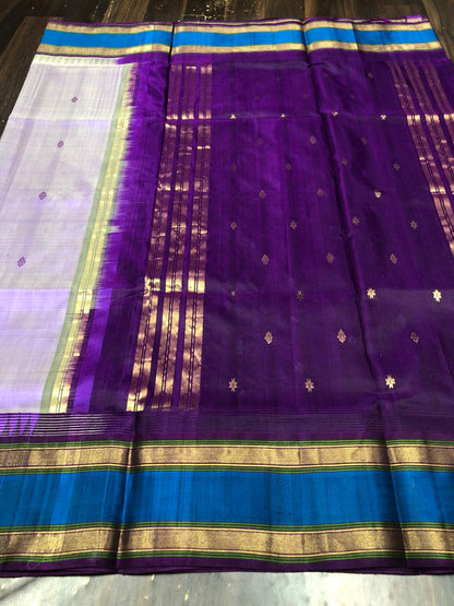 Venkatagiri Pure Pattu Saree-AM-VPPS-PURPLE-019