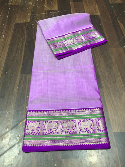 Venkatagiri Pure Pattu Saree-AM-VPPS-PURPLE-024