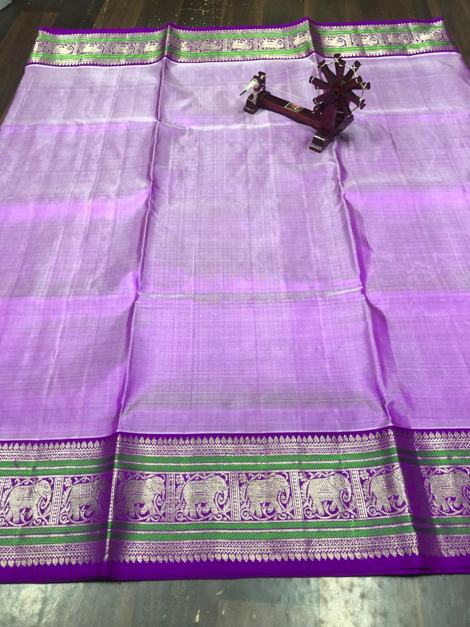 Venkatagiri Pure Pattu Saree-AM-VPPS-PURPLE-024