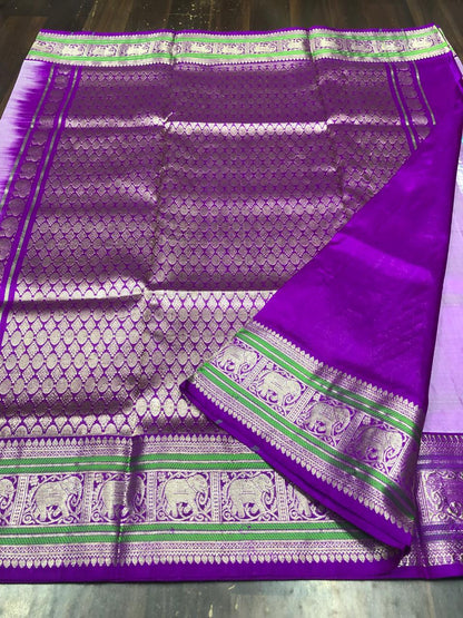Venkatagiri Pure Pattu Saree-AM-VPPS-PURPLE-024