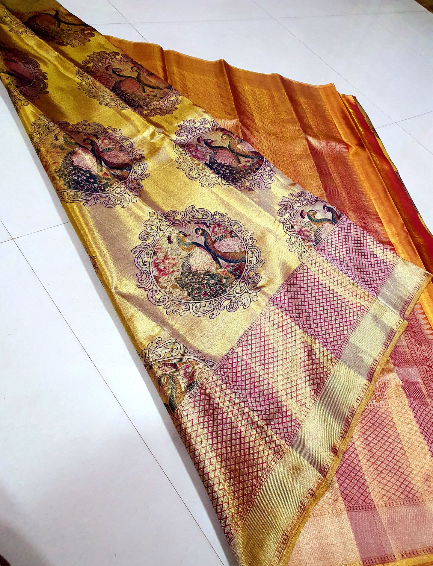 Pure Pattu saree-AM-PPS-GOLDEN YELLOW-036