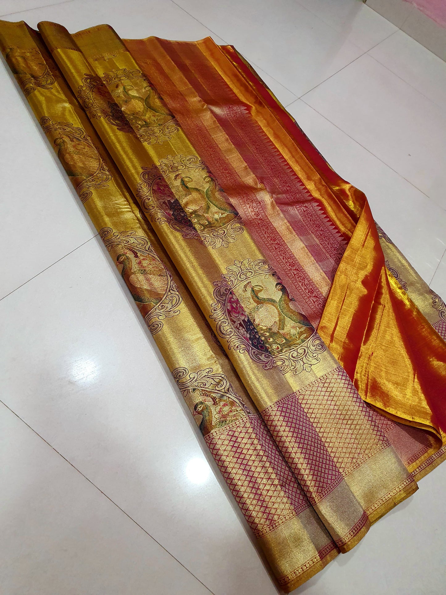 Pure Pattu saree-AM-PPS-GOLDEN YELLOW-036