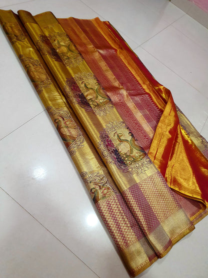 Pure Pattu saree-AM-PPS-GOLDEN YELLOW-036