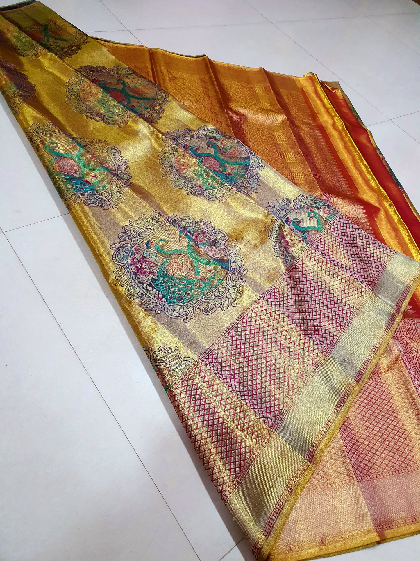 Pure Pattu saree-AM-PPS-GOLDEN YELLOW-036