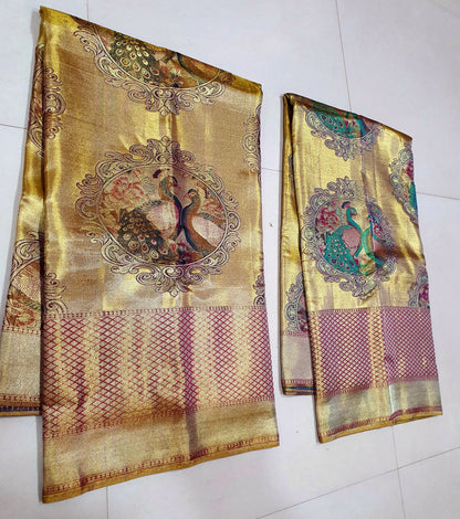Pure Pattu saree-AM-PPS-GOLDEN YELLOW-036