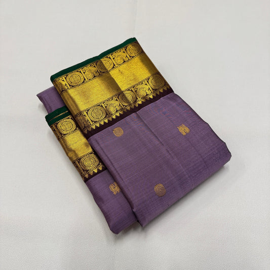 Pure Kanchivaram Pattu Saree-AM-KPS-LAVENDER-002