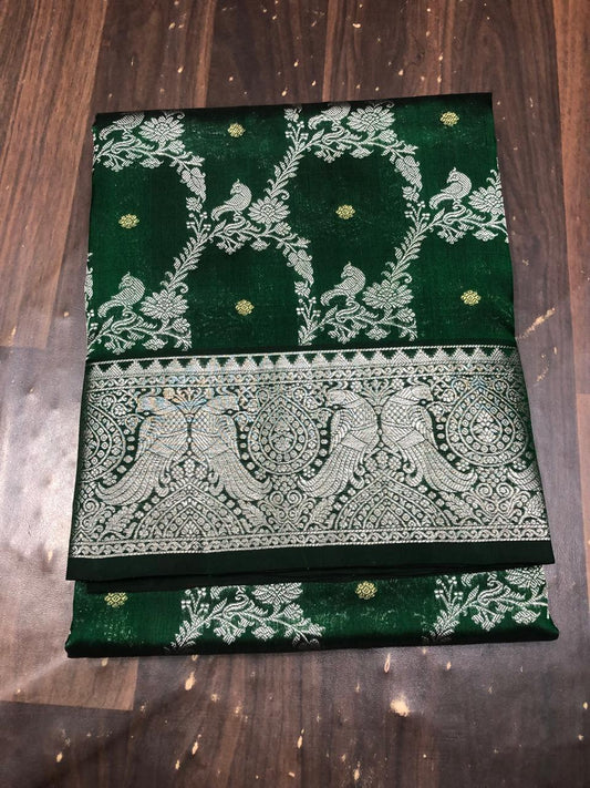 Venktagiri Pure Pattu Saree-AM-VPPS-GREEN-027