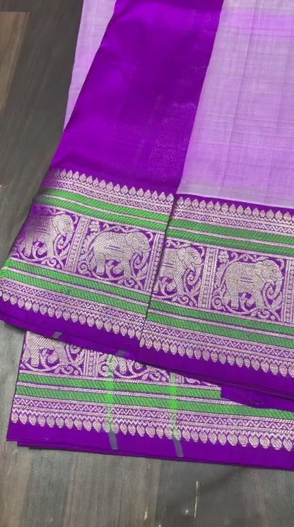 Venkatagiri Pure Pattu Saree-AM-VPPS-PURPLE-024