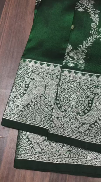 Venktagiri Pure Pattu Saree-AM-VPPS-GREEN-027