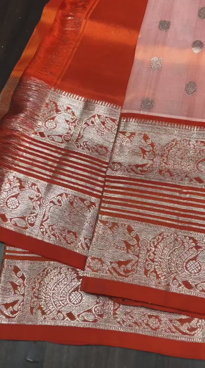Venkatagiri Pure Pattu saree-AM-VPPS-PEACH-006