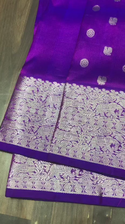 Venkatagiri Pure Pattu Saree-AM-VPPS-ROYAL PURPLE-015