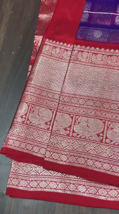 Venkatagiri Pure Pattu Saree-AM-VPPS-VOILET-004