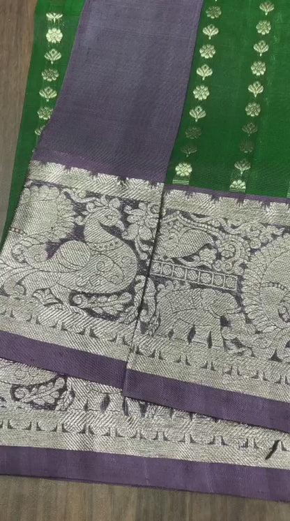 Pure Silk Saree-AM-PSS-GREEN-006