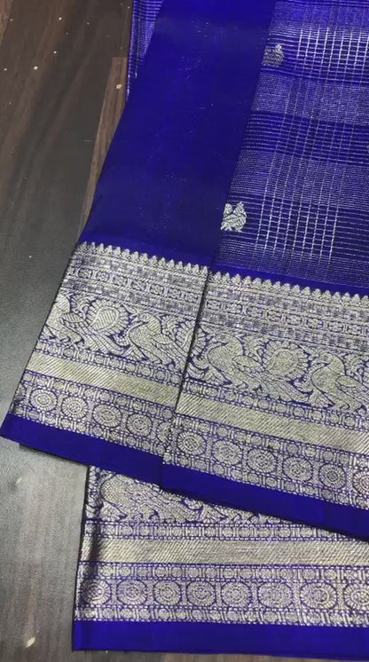 Venkatagiri Pure Pattu Saree-AM-VPPS-ROYAL BLUE-007